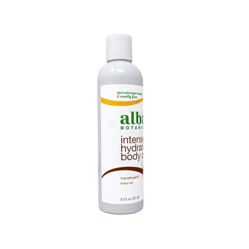 Alba Botanica Hawaiian Body Oil Kukui Nut 8.5 Ounces 2 Pack