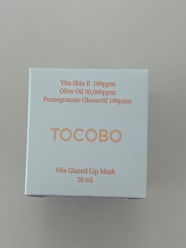 TOCOBO Vita Glazed Lip Mask 20ml / 109.5g, Super moisturizing night lip care, glazed and easy washable texture that melts into lips