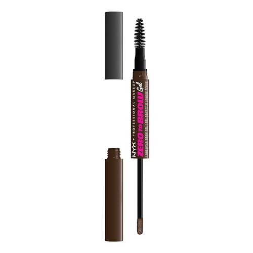 NYX Zero to Brow Longwear Eyebrow Gel, Espresso