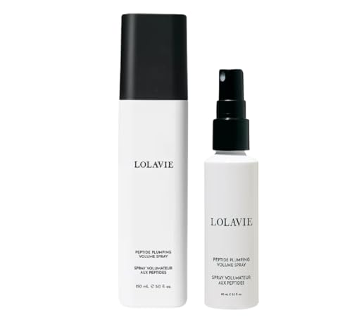 LolaVie Peptide Plumping Volume Spray Duo – Full Size 5 fl oz & Travel 2 fl oz