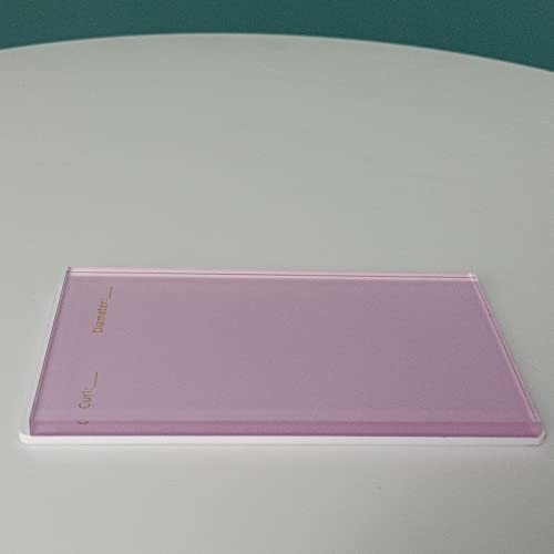 2-Layer Acrylic Eyelash Storage Box - Clear Pink Organizer