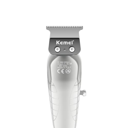 KEMEI 2293 Professional Hair & Beard Trimmer for Men - Cordless T-Blade Clippers