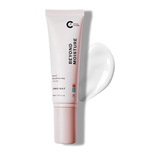 CHROMAT Beyond Moisture Peptide Moisturizer for Face - 50mL Daily Nourishing Cream with Hyaluronic Acid for Deep Hydration - Multi Peptide Face Cream for Anti-Aging & Skin Tone