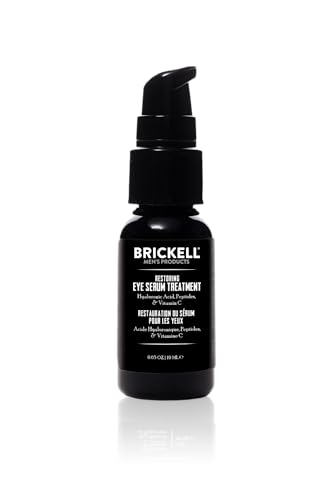 Brickell Men's Dark Circle Eye Serum | Reduces Wrinkles & Bags