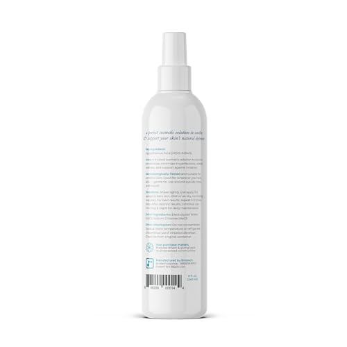 BRIOTECH Pure Hypochlorous Acid Spray, Multi Purpose Topical Body & Facial Mist, Eyelid Cleanser, Support Against Irritation & Redness Relief, Dry Skin & Scalp Treatment, Packaging May Vary, 8 fl oz