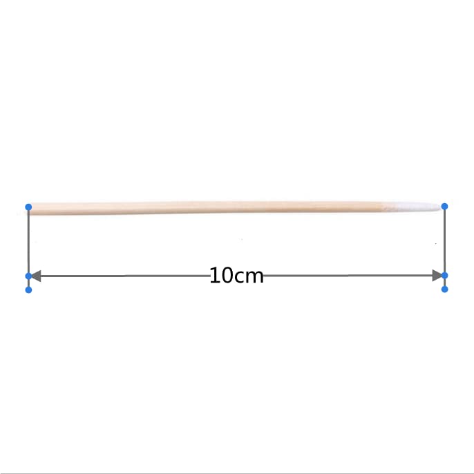 RIKWOG 800pcs Pointed Cotton Swabs 4 inch Microblading Makeup Applicator