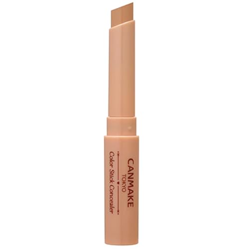 CANMAKE - Color Stick Concealer - Non-Greasy Multi-Purpose Coverage Moisturizing - 0.07oz - 1.9 Gram (x1) (03 Apricot)