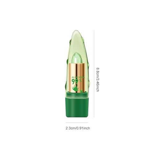 Ownest Aloe Vera Color-Change Lipstick, 3-Pack Moisturizing Lip Balm
