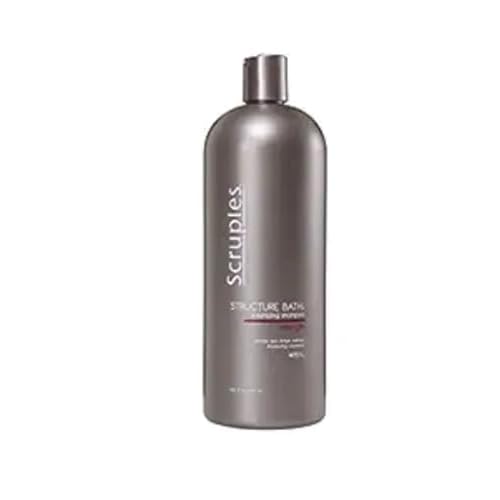 Scruples Structure Bath Volumizing Shampoo - Professional Grade Hair Care - Sulfate Free, Keratin Infused, Moisturizing and Volume Boosting for Fine and Damaged Hair (33.8 oz)