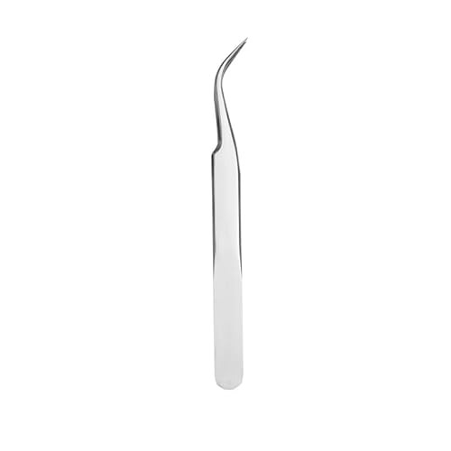 Professional Stainless Steel Eyelash Extension Tweezers, Straight and Curved Lash Tweezers Set for Eyelash Extension Artists Girls Women Beginners Tool (4Pcs/Set Eyelashes Tweezers)