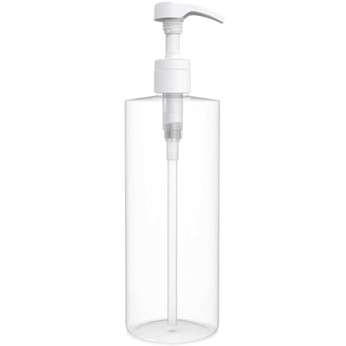BRIGHTFROM Empty Shampoo Pump Bottles, 32 OZ / 1 Liter, BPA-Free Cylinder Containers, Household & Commercial Use, 2 Pack - Leak Proof