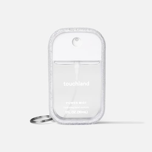 Touchland Frosted Sparkle Hand Mist Case with Keyring - 1 FL OZ, Pack of 1