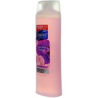 Suave Naturals Body Wash Sweet Pea and Violet 15 oz (Pack of 3)