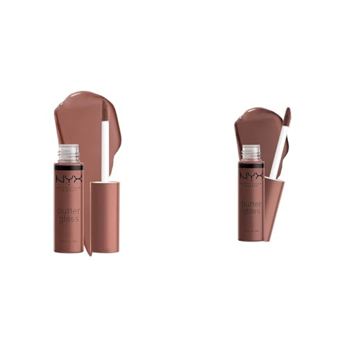 NYX Butter Gloss Duo - Brown Sugar & Ginger Snap Lip Gloss