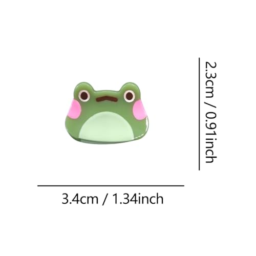 Novelty Mini Frog Hair Clip,Acetate Hair Claw,Small Hair Clips for Women,Pack of 2