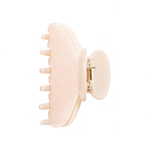 Apricot Acetate Claw Clips 3-Inch for Fine & Thick Hair