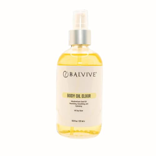 Body Oil 8 oz ?Weightless, Non-Greasy & Fast-Absorbing Body Moisturizing Oil with Meadowfoam and Black Currant Oil - Skin Hydration for Natural Glow- Firm, Smooth & Radiant Skin