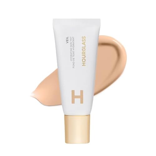 Hourglass Veil Hydrating Skin Tint, Dewy Tinted Moisturizer, Makeup and Skincare Benefits, Lightweight, Buildable Coverage, Vegan, Cruelty-Free Hourglass Skin Tint for Radiant, Natural Glow