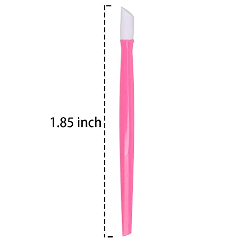 Plastic Cuticle Pusher Nail Tool - Soft 'N Style Pink & Purple Variation