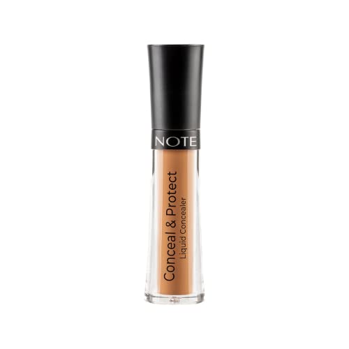 NOTE Conceal and Protect Liquid Concealer - Make Up Under Eye Concealer for Blemishes - Face Makeup with Blue Light Shield - 11-0.2 oz