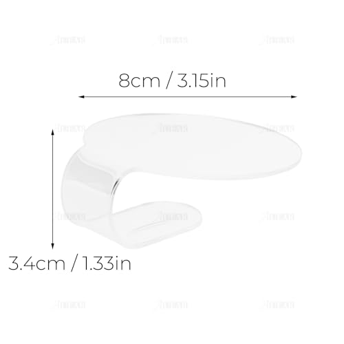 3-Pack Acrylic Makeup Mixing Palettes - 3.15" Round Blending Trays