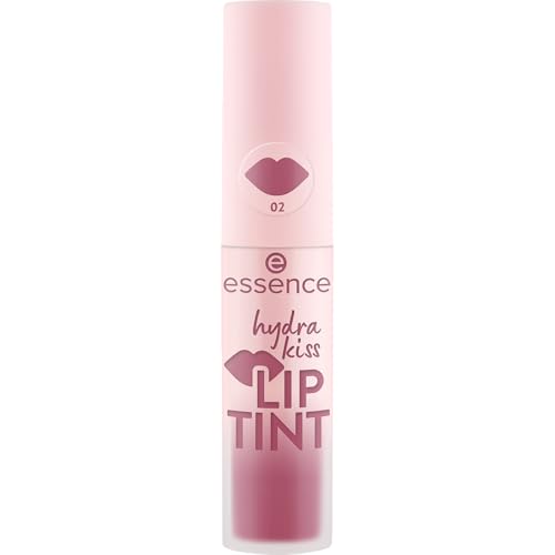 Essence Hydra Kiss Lip Tint - Non-Drying Lip Stain 02 Vintage Rose, Vegan & Cruelty-Free