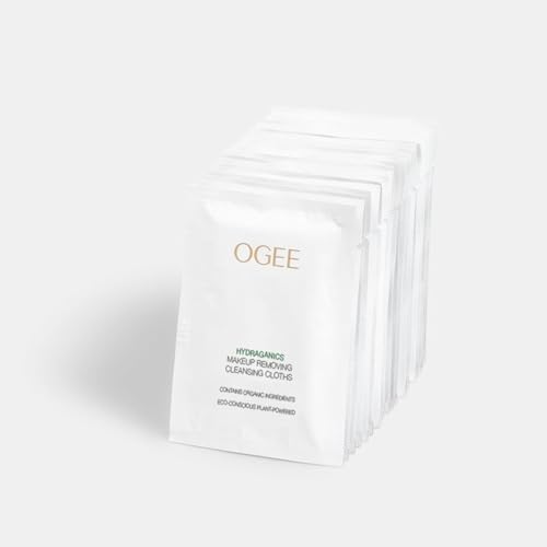Ogee Gentle Makeup Remover Wipes - Moisturizing Cleansing Cloths 20ct