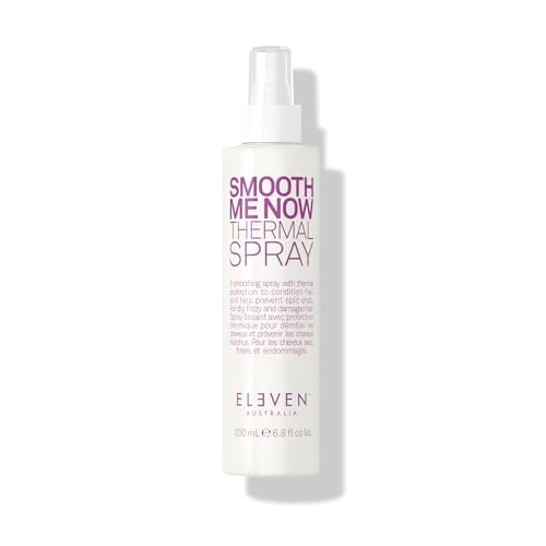 ELEVEN AUSTRALIA Smooth Me Now Thermal Spray for Women & Men - Heat Protectant Spray for Hair, Anti Frizz, Heat Styling Protection for Dry Damaged Hair, Sleek Results, Lightweight Formula - 6.8 fl oz