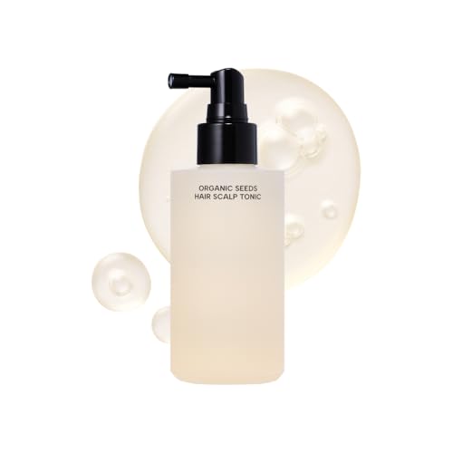 Whamisa Organic Seeds Hair Scalp Tonic, Fermented Postbiotic Formula for Revitalizing Scalp, Scalp Conditioning, Root Care, Hair Growth, Dry Scalp, Cooling (165ml)