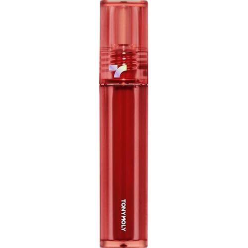 TONYMOLY Perfect Lips Shocking Lip Tint ? Long Lasting Semi-Permanent Lip Stain with Moisturizing Formula, N06 Red Shocking, 0.37 fl oz