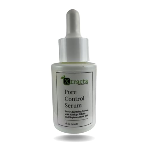 Xtracta Pore Control Serum for Acne-Prone Skin ? Salicylic Acid, Azelaic Acid, Colloidal Sulfur & Ginkgo ? Plant-Based Oil & Blackhead control, 30ml