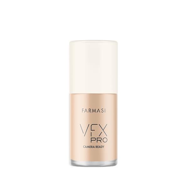 FARMASi Vfx Pro Foundation, Full Coverage Liquid Cream, Lightweight Long Lasting Coverage, Breathable Skin Moisturizer with Color True Matte Blending, Face Makeup, 1 fl. oz / 30 ml - Warm Dark 19