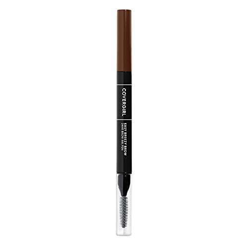 COVERGIRL - Easy Breezy Brow 24HR Brow Ink Pen¢â, dual applicator, ultra-precise felt-tip, spoolie comb, water-resistant, lightweight, 100% Cruelty-Free