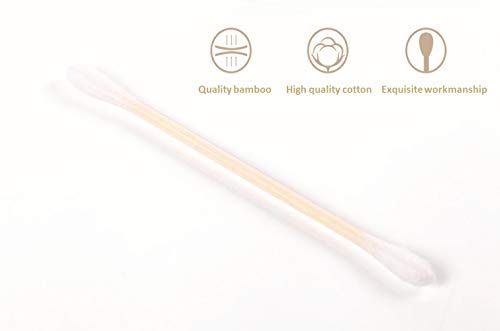 Biodegradable Bamboo Cotton Swabs, 900 Count