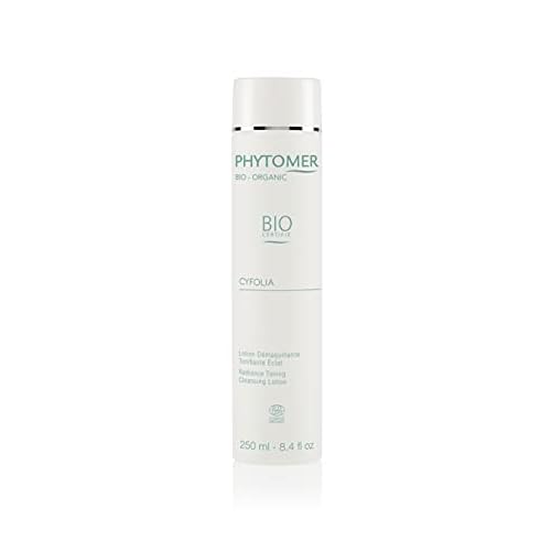 PHYTOMER Cyfolia Organic Face Toning Cleansing Lotion | Healthy, All-Natural Facial Toner| Certified Organic | Gentle Face Cleanser & Makeup Remover | for Radiant, Glowing, Refreshed Skin | 250 ml
