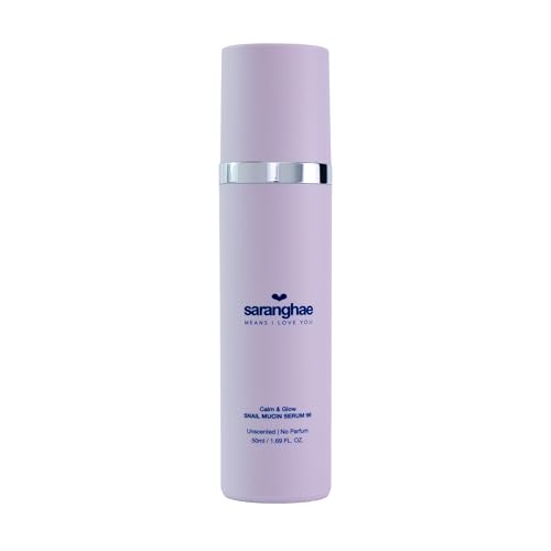 Love Saranghae Calm & Glow Snail Mucin Serum 96 ? Hydrating Facial Essence with Korean Skincare Formula for Smooth, Dewy Skin ? Lightweight, Non-Sticky Texture for Daily Use