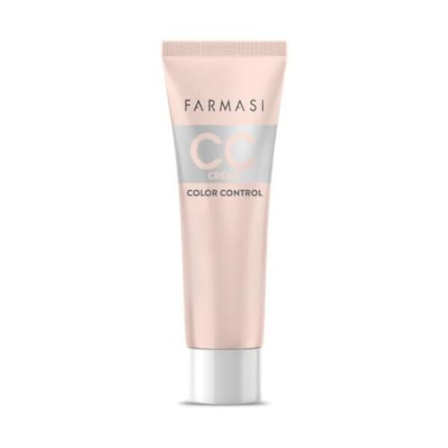 FARMASi CC Color Control Cream, Natural and Flawless Finish, Enriched Formula with Multimineral & Spf 25+, All-Day Hold, All Skin Types, 1 fl. oz, 05 Tan