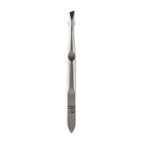 Professional Stainless Steel Slant Tweezer 1 Count – Ergonomic, Precise Hair Removal