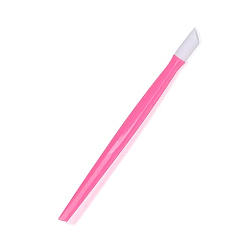 Plastic Cuticle Pusher Nail Tool - Soft 'N Style Pink & Purple Variation
