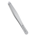 Premium Hand-Made Tweezers with Safe Rounded Tip & Comfort Spring for Pain-Free Plucking, Thick Stainless Steel for Precise Grip on Eyebrows & Facial Hair, Designed for Women and Men