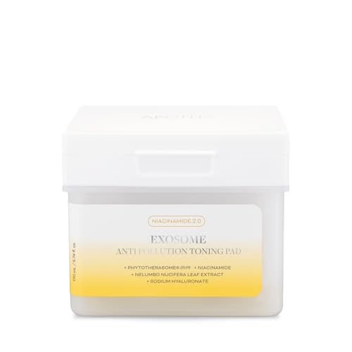 APOTHE Exosome Anti-Pollution Toning Pads with Niacinamide & Lotus ? Brightening, Hydrating & Exfoliating, 60 Pads (3.38 fl oz)