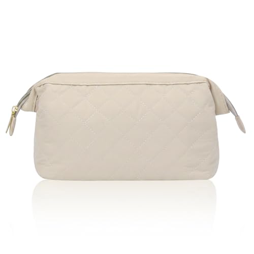 Wudygirl Travel Makeup Bag - Padded Cosmetic Pouch for Women