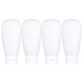 White 60ml TSA Approved Travel Bottles Set Leakproof Refillable Toiletry Containers