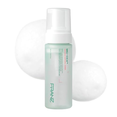 FRANZ Soothing Bubble Toner | Korean Skincare Acne Toner with CICA & Melittin | Calming & Redness Relief Formula | pH 6.0~6.5 Balancing & Oil Control for Sensitive, Acne-Prone Skin | 150ml / 5 fl.oz.