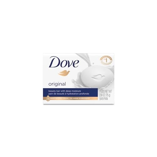 Dove White Travel Size Bar Soap With Moisturizing Cream 2.6 oz (Pack of 2)