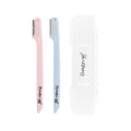 Portable Precision Face Razor Set with Travel Case - Reusable Dermaplaning Tools