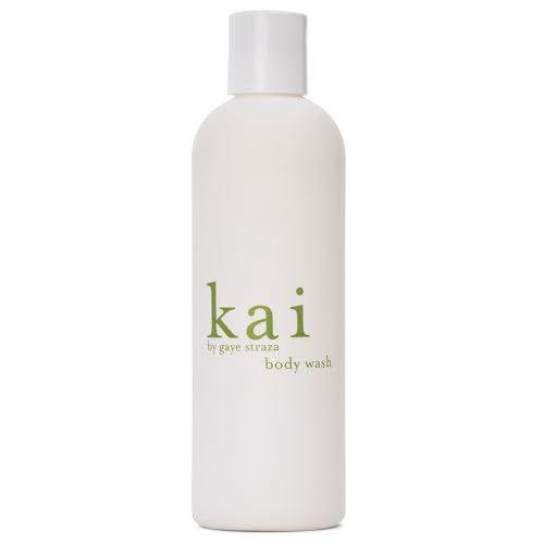 kai Body Wash, 8 Fl Oz., foaming body wash with vitamin e, extracts of cucumber + comfrey, scented with the delicously, fresh + clean signature fragrance. vegan, cruelty free, made in the usa
