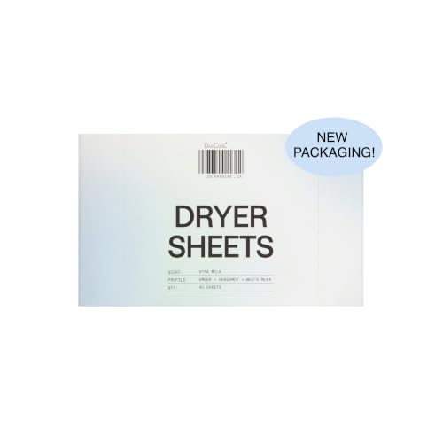 DedCool Xtra Milk Dryer Sheets - 40 Count Non-Toxic Fabric Softener