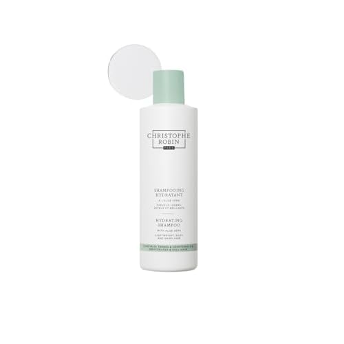 Christophe Robin Hydrating Shampoo With Aloe Vera - Lightweight Ultra-Hydrating - for Dry, Dull Hair 8.4 fl. oz