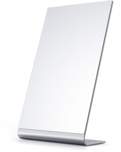 NEZZOE 12x7 Frameless Makeup Mirror for Bathroom Vanity